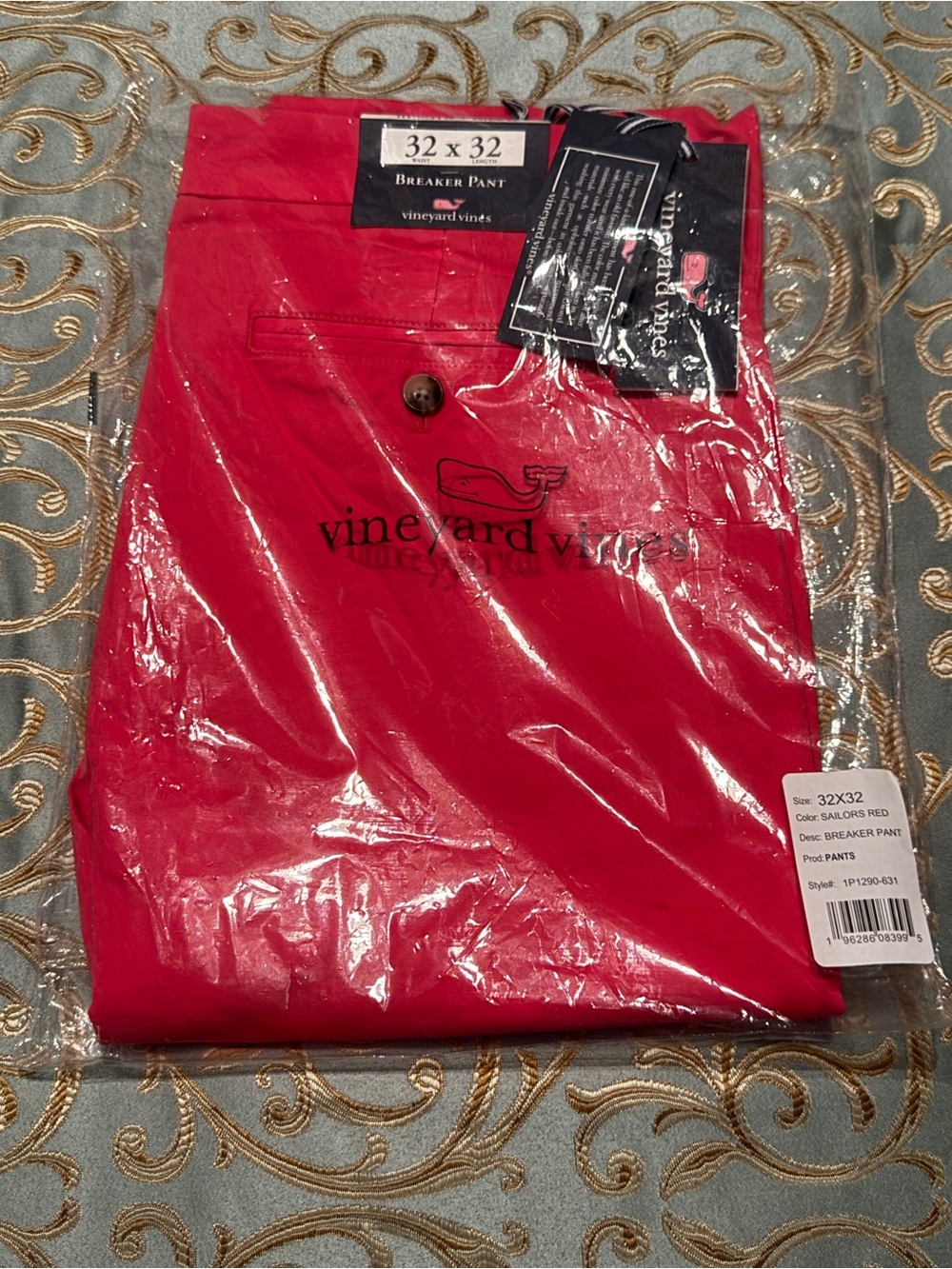 Vineyard Vines Men's Breaker Pant - Sailors Red